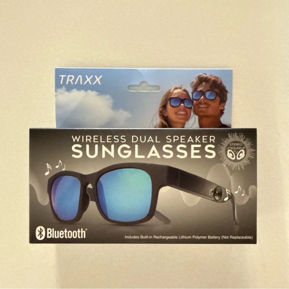 Bluetooth Speaker Sunglasses - Blue